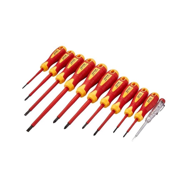 Insulated Screwdriver Set&nbsp;11-Piece Insulated Tool Set&nbsp;for Electricians
