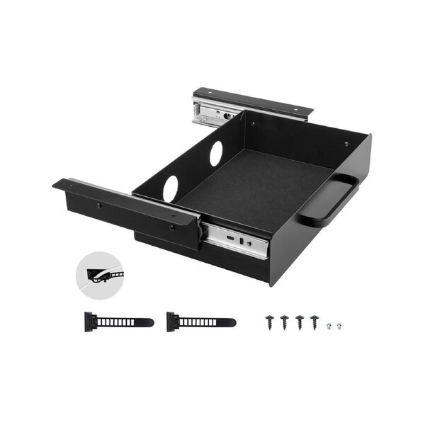 33 cm Under Desk Drawer Organizer Slide-out Drawer Space Saver Home Office