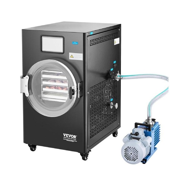 Vacuum Freeze Dryer 4-Layer Fruit Vegetable Freeze Drying Machine Black