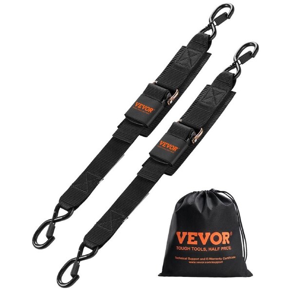 Retractable Ratchet Straps Tie Down Straps 5.08 cm x 60.96 cm for Boat
