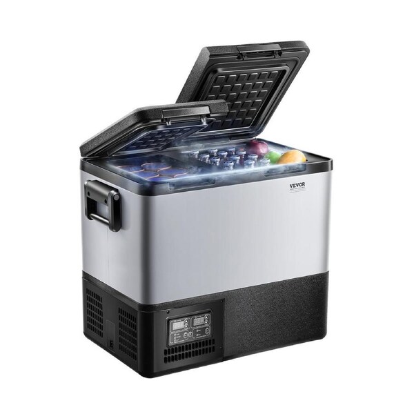 Portable Car Refrigerator Freezer Compressor 45L Dual Zone for Car Home