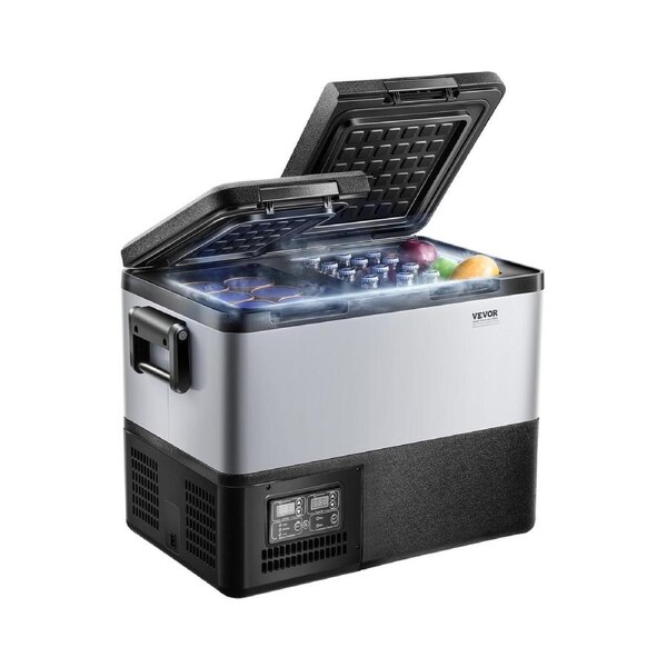 Portable Car Refrigerator Freezer Compressor 35L Dual Zone for Car Home