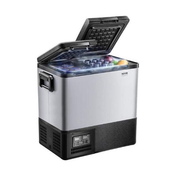 Portable Car Refrigerator Freezer Compressor 55L Dual Zone for Car Home