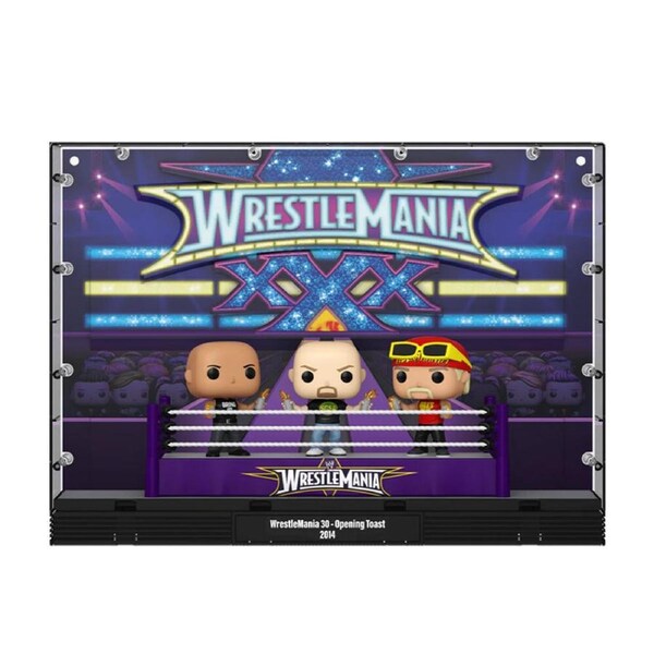 Funko WWE WrestleMania 30 The Rock Steve Austin & Hulk Hogan Pop! Vinyl Figure