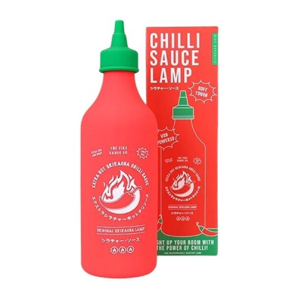 Gift Republic Chilli Sauce Bottle Squeezy Lamp