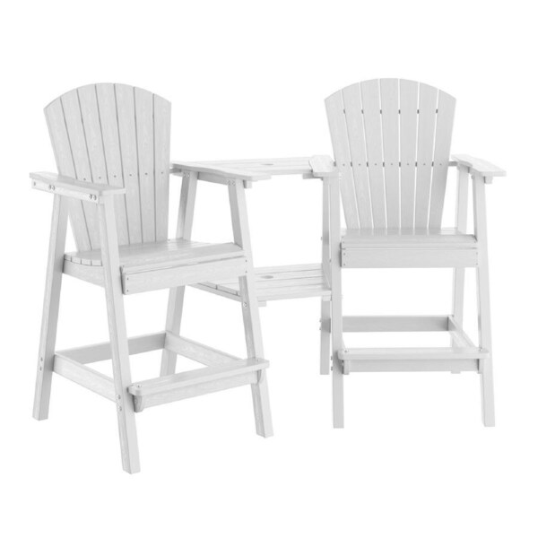 HOMFURN Tall Adirondack Bar Stool Set of 2