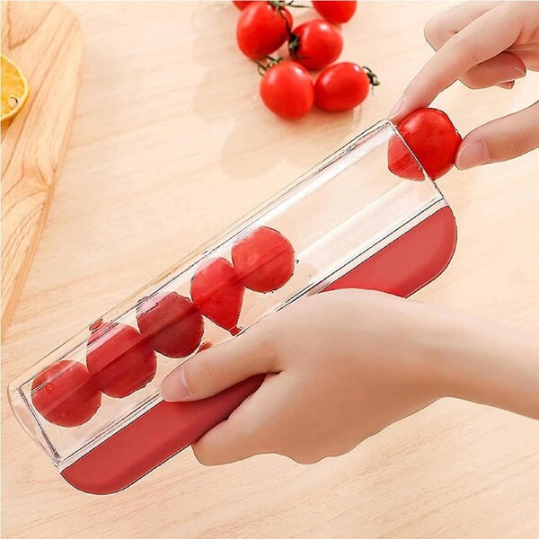 Multi-function Grape Cutter Tomato Slicer, Kitchen Gadget Peeler Cherry Tomato Slicer, Kitchen Accessories Fruit Vegetable Tool Fruit Slicer For Cake