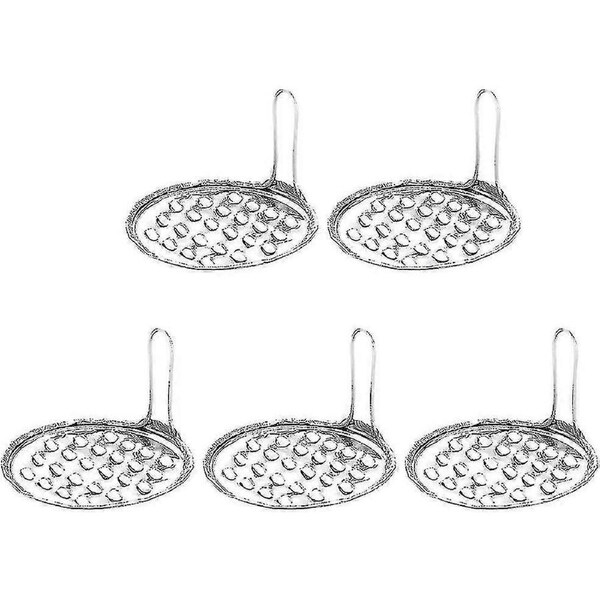 5pcs Jelly Scraping Scraper Food Making Cold Noodle Stainless Steel Snack Tools Silver