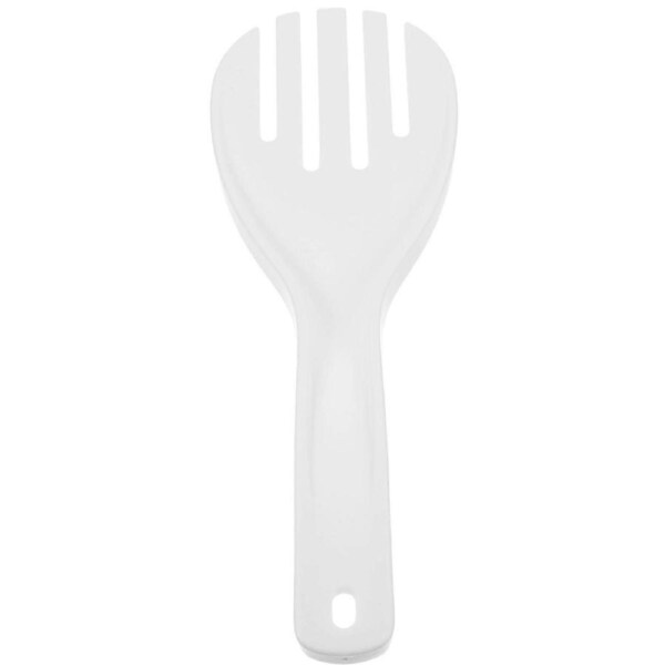 2pcs Plastic Rice Spoon Thickened Durable Lightweight Kitchen Supplies for Home Restaurant Hotel (White)