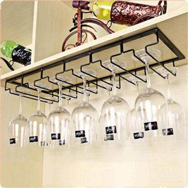 Hanging Glass Rack - Wine Glass Rack with 5 Rails