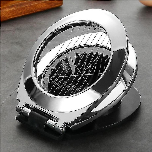 Multi Function Stainless Steel Egg Slicer For Hard Boiled Eggs Dishwasher Safe Heavy Duty Egg Cutter Kitchen Helper