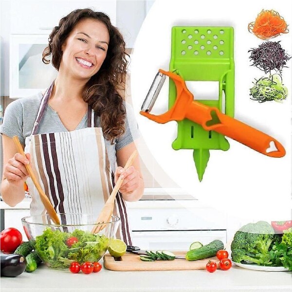 Fruit and Vegetable Peeler Swivel Blades Tool Multi Functional and Multi Peeler
