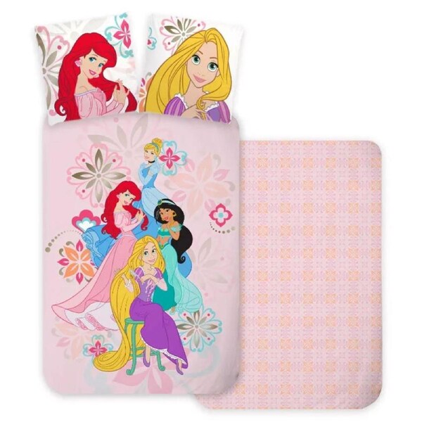 Disney Princess Bloom Cotton Quilt Cover Set - Single Bed Size