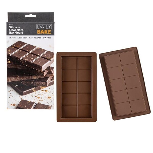 Daily Bake Silicone Chocolate Bar Mould Set 2