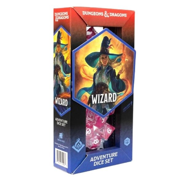 Sirius D&D Adventure Dice - Wizard - Fuchsia
