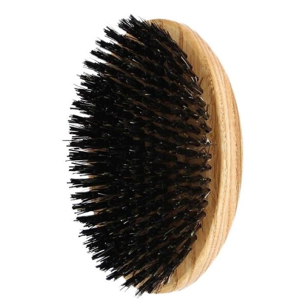 Small Oval Military Style Ash Wood Brush with Vegan Bristles - Tek