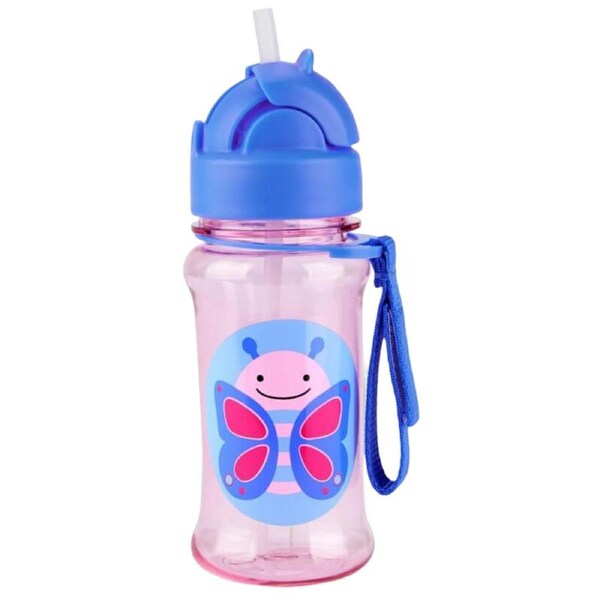 Skip Hop Zoo Tritan Renew Straw Bottle - Butterfly
