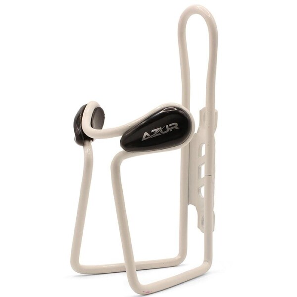 Azur Deluxe Alloy Bike Water Bottle Holder Cage (White)