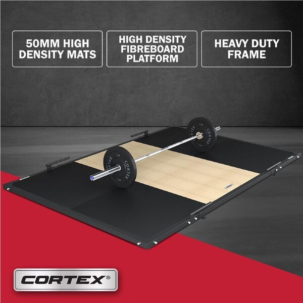 CORTEX Weightlifting Platform V2 with Frame - Natural (3mx2mx50mm)