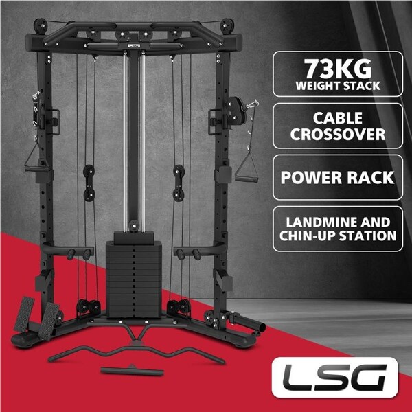 LSG GRK-110 Space Saving Multi Function Rack with 73kg Cable Crossover