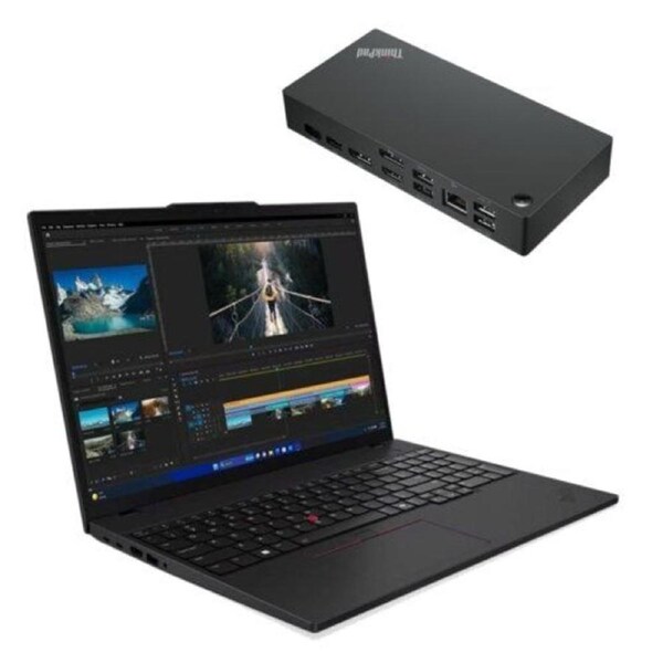 THINKPAD T16 GEN 3 16IN WUXGA INTEL CORE ULTRA 5 125U 16GB RAM 512SSD WIN11 PRO 3 YEAR PREMIER SUPPORT +UNIVERAL USB-C DOCK(40AY0090AU)