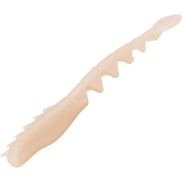 Berkley Powerbait 4 Pack of 4 Inch Fan Tail Shrimp Soft Plastics - Pearl White