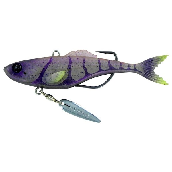 Chasebaits Lures Rip Snorter 90mm Snaplock Weedless Hook Lure - Jelly Prawn