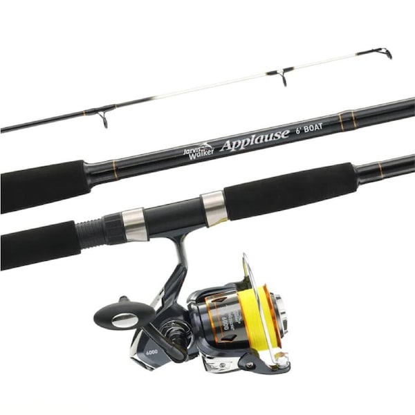 6ft Jarvis Walker Applause 4-8kg Boat Combo - Size 6000 Reel Spooled With Braid