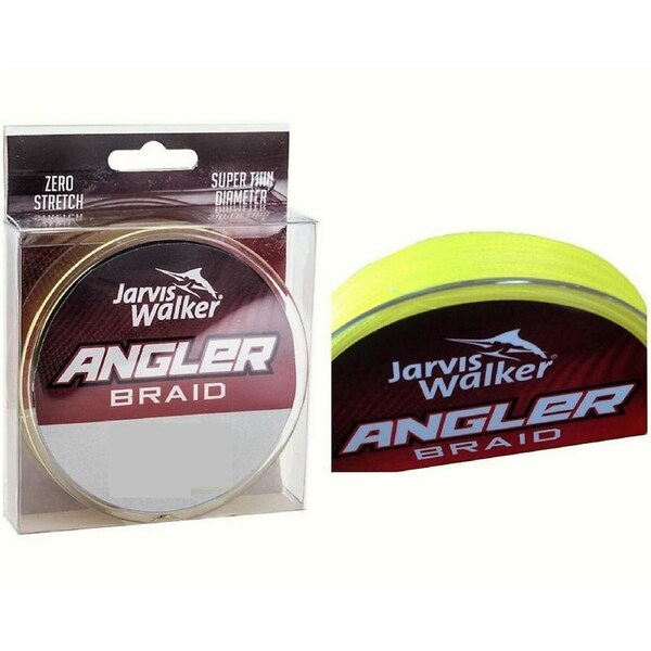 150yd Spool of 50lb Jarvis Walker Angler Braid - Chartreuse Fishing Braid