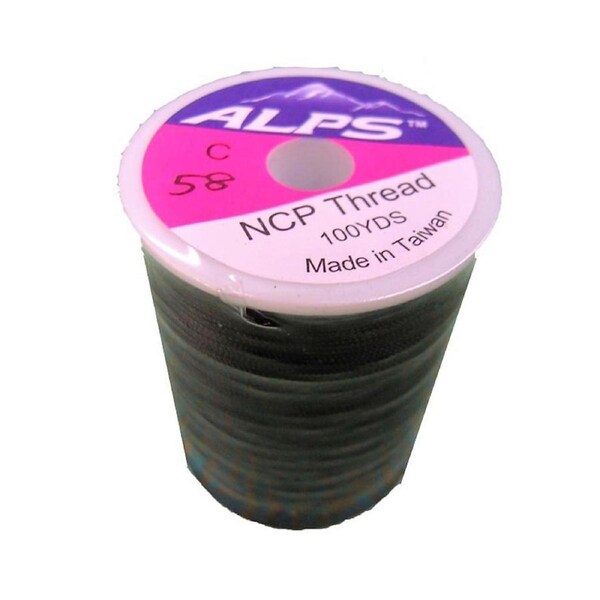 Alps 100yds of Black Rod Wrapping Thread - Size C (0.2mm) Rod Binding Cotton