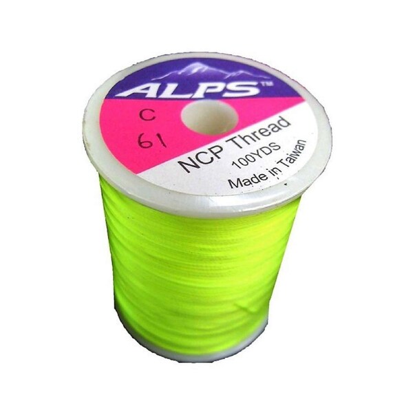 Alps 100yds Lumin Green Rod Wrapping Thread Size C (0.2mm) Rod Binding Cotton