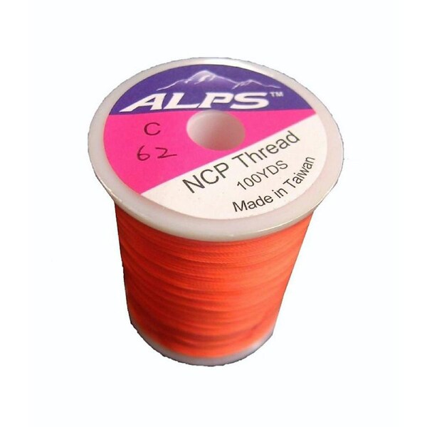 Alps 100yds Lumin Orange Rod Wrapping Thread SizeC (0.2mm) Rod Binding Cotton