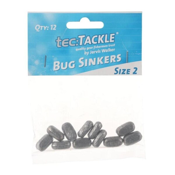 12 Pack of Jarvis Walker Size 2 Bug Sinkers