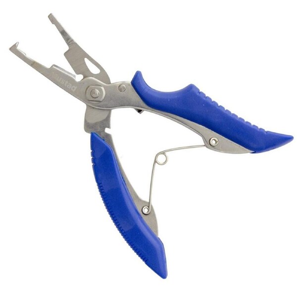 Mustad Stainless Steel Split Ring Pliers with Braid Cutting Function