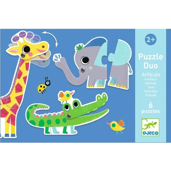 Djeco - Articulo Animals Duo Puzzle
