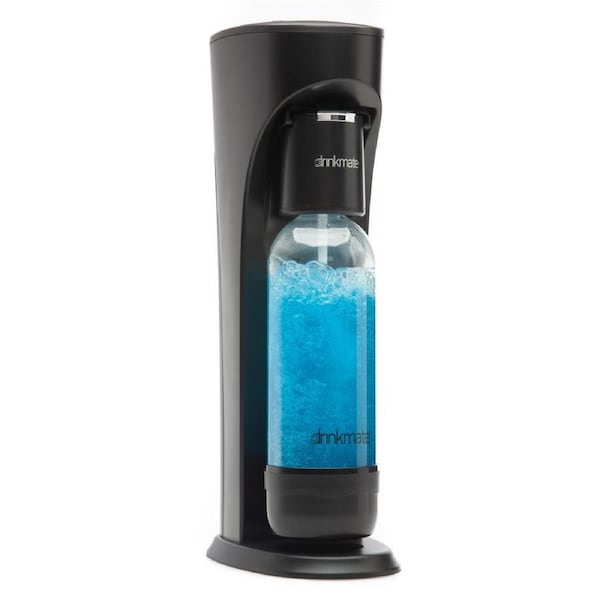 Drinkmate OmniFizz Sparkling Water and Soda Maker, Carbonates ANY Drink! (CO2 Cylinder not included) Matte Black
