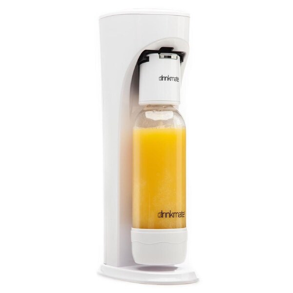 Drinkmate OmniFizz Sparkling Water and Soda Maker, Carbonates ANY Drink! (CO2 Cylinder not included) Classic White