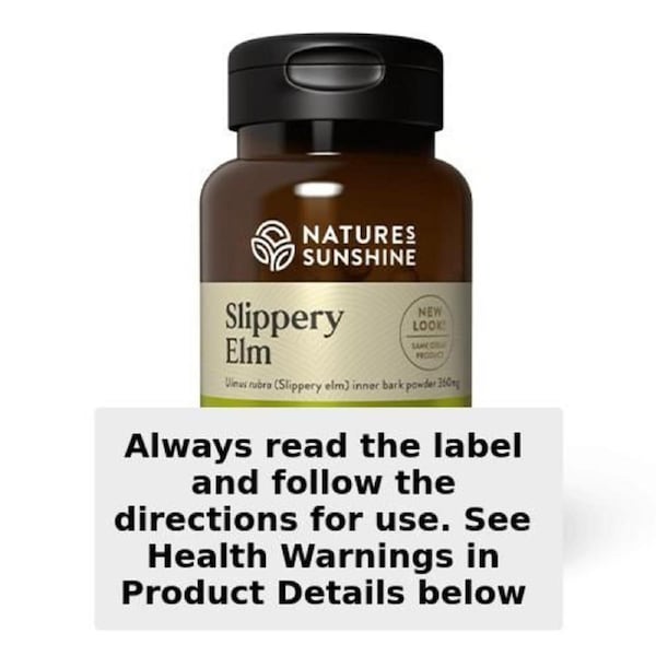 Nature's Sunshine Slippery Elm 360mg 100 Capsules