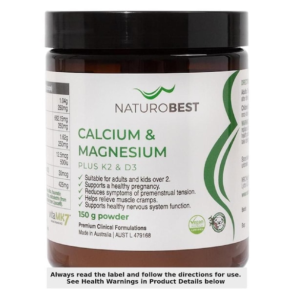 NaturoBest Calcium & Magnesium Plus K2 & D3 150g