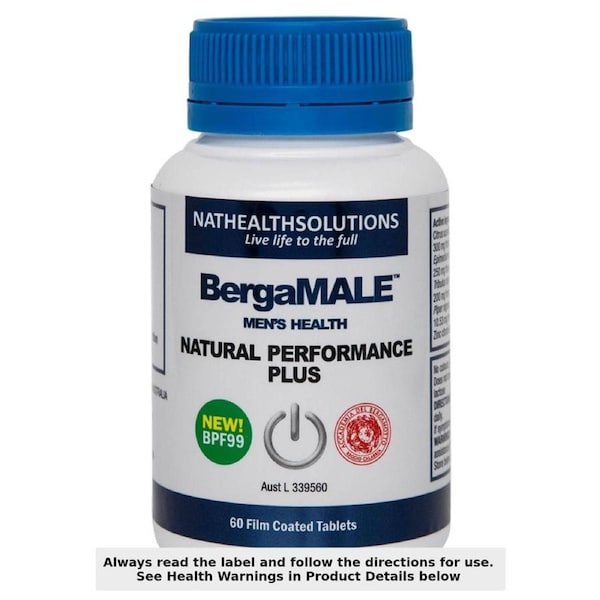 BergaMale Natural Performance Plus 60 Tablets