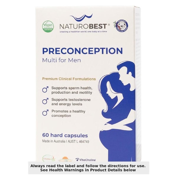 NaturoBest Preconception Multi for Men 60 Capsules