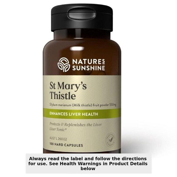 Nature's Sunshine St Marys Thistle 550mg 100 Capsules