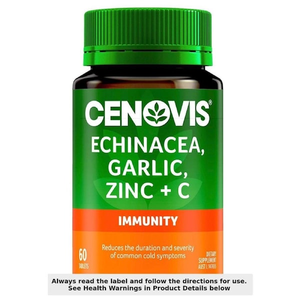Cenovis Echinacea Garlic Zinc & C 60 Tablets