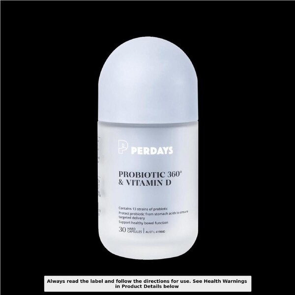 Perdays Probiotic 360 & Vitamin D 30 Capsules