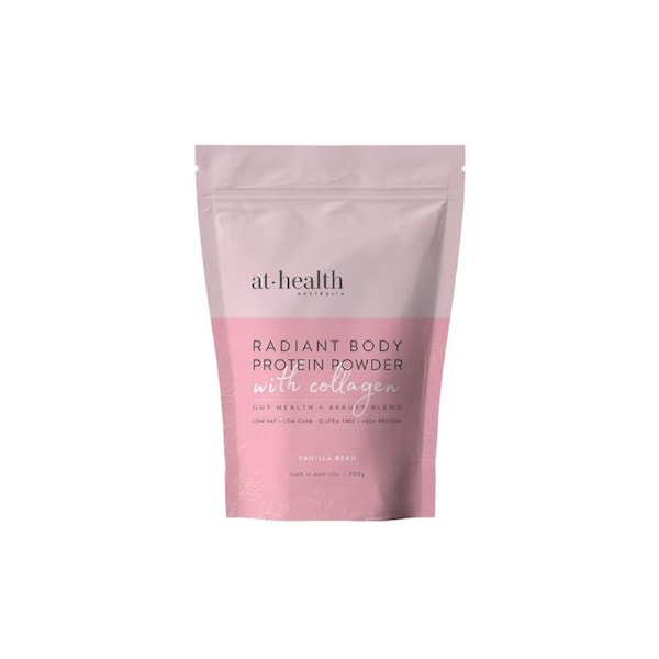 At Health Australia Radiant Body Protein with Collagen Vanilla 900g