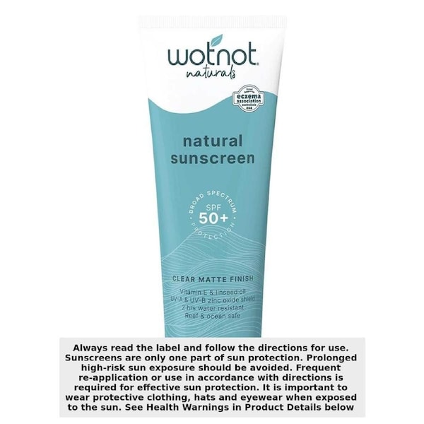 Wotnot Natural Sunscreen SPF 50+ 125g