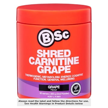 l carnitine woolworths BSc Shred Carnitine Grape 300g