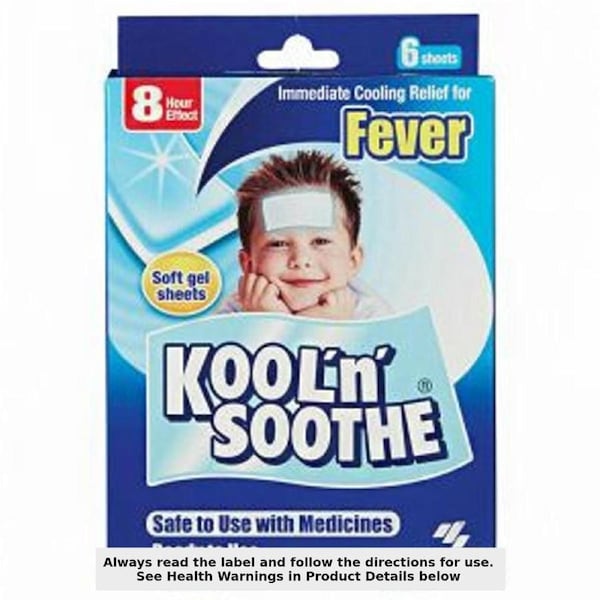 Kool 'n' Soothe Kids Fever Relief Sheets 6 Pack