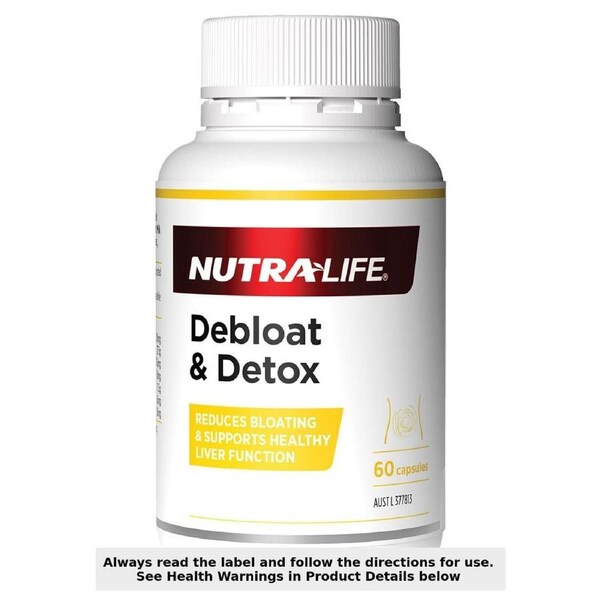 Nutra-Life Debloat & Detox 60 Capsules