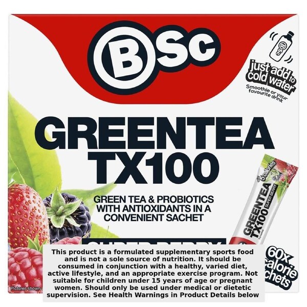 BSc Green Tea TX100 Super Berry 60 x 3g Sachets